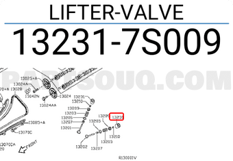Nissan 132317S009 LIFTER-VALVE