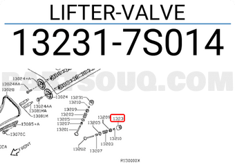 Nissan 132317S014 LIFTER-VALVE