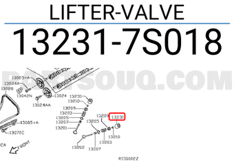 Nissan 132317S018 LIFTER-VALVE