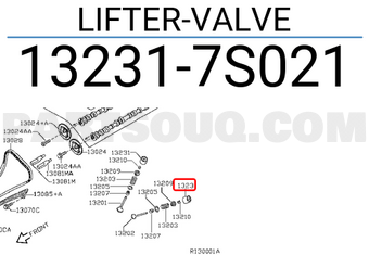 Nissan 132317S021 LIFTER-VALVE