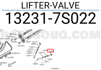 Nissan 132317S022 LIFTER-VALVE
