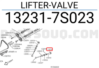 Nissan 132317S023 LIFTER-VALVE