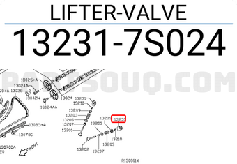 Nissan 132317S024 LIFTER-VALVE