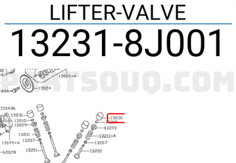 Nissan 132318J001 LIFTER-VALVE
