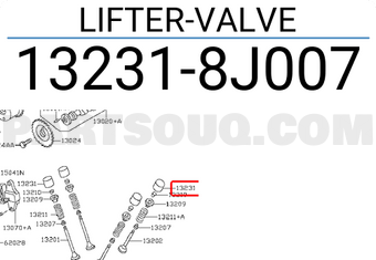 Nissan 132318J007 LIFTER-VALVE
