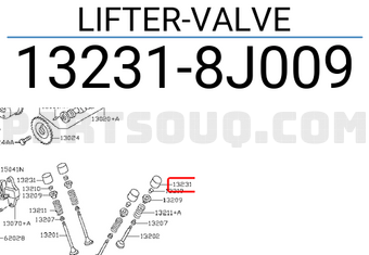 Nissan 132318J009 LIFTER-VALVE