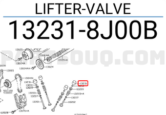 Nissan 132318J00B LIFTER-VALVE