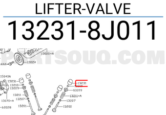 Nissan 132318J011 LIFTER-VALVE