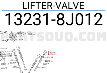 Nissan 132318J012 LIFTER-VALVE