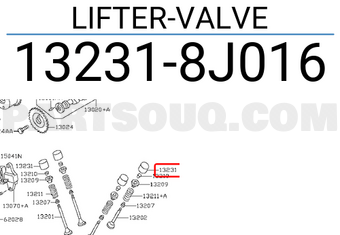 Nissan 132318J016 LIFTER-VALVE