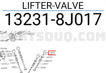 Nissan 132318J017 LIFTER-VALVE