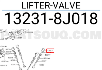 Nissan 132318J018 LIFTER-VALVE