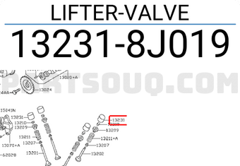 Nissan 132318J019 LIFTER-VALVE