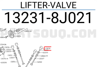 Nissan 132318J021 LIFTER-VALVE