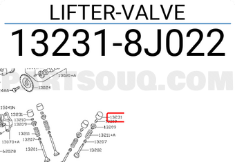 Nissan 132318J022 LIFTER-VALVE