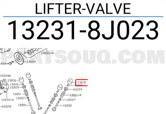Nissan 132318J023 LIFTER-VALVE