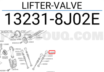 Nissan 132318J02E LIFTER-VALVE