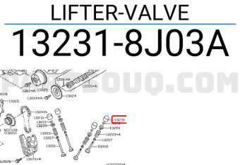 Nissan 132318J03A LIFTER-VALVE