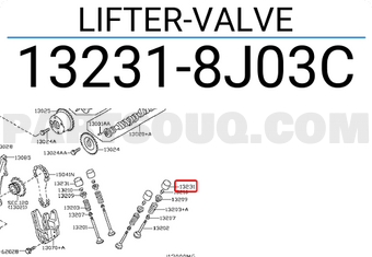 Nissan 132318J03C LIFTER-VALVE