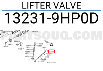 Nissan 132319HP0D LIFTER VALVE
