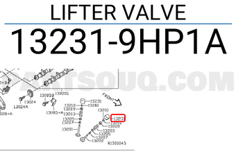Nissan 132319HP1A LIFTER VALVE