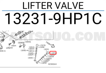 Nissan 132319HP1C LIFTER VALVE