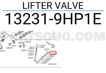 Nissan 132319HP1E LIFTER VALVE