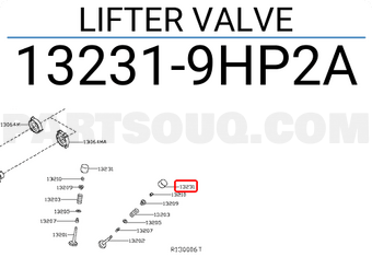 Nissan 132319HP2A LIFTER VALVE