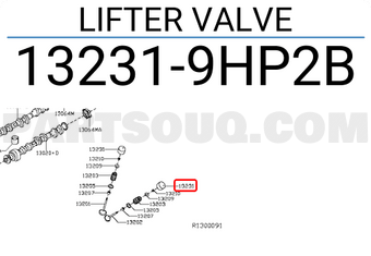 Nissan 132319HP2B LIFTER VALVE