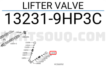 Nissan 132319HP3C LIFTER VALVE