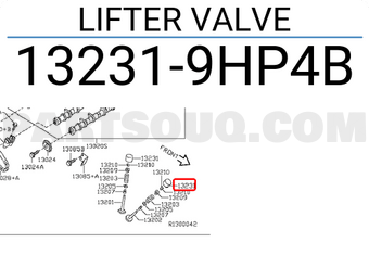Nissan 132319HP4B LIFTER VALVE