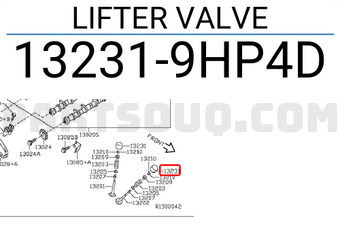Nissan 132319HP4D LIFTER VALVE