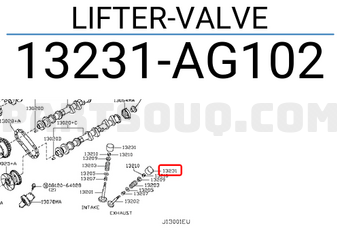 Nissan 13231AG102 LIFTER-VALVE