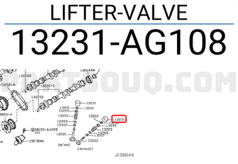 Nissan 13231AG108 LIFTER-VALVE