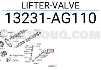 Nissan 13231AG110 LIFTER-VALVE