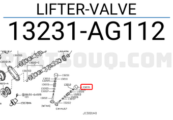 Nissan 13231AG112 LIFTER-VALVE