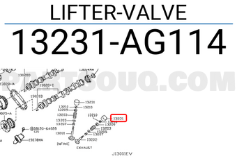 Nissan 13231AG114 LIFTER-VALVE