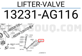 Nissan 13231AG116 LIFTER-VALVE