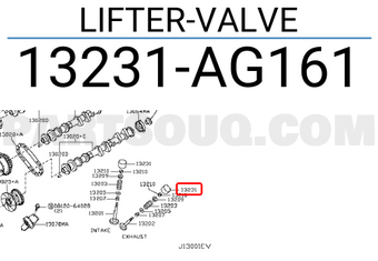 Nissan 13231AG161 LIFTER-VALVE