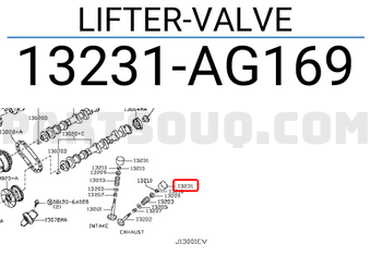 Nissan 13231AG169 LIFTER-VALVE