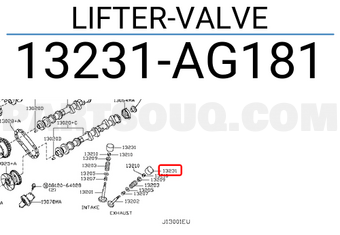 Nissan 13231AG181 LIFTER-VALVE