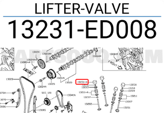 Nissan 13231ED008 LIFTER-VALVE