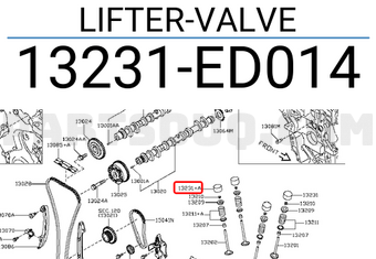Nissan 13231ED014 LIFTER-VALVE