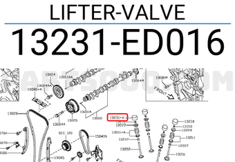 Nissan 13231ED016 LIFTER-VALVE