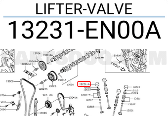 Nissan 13231EN00A LIFTER-VALVE