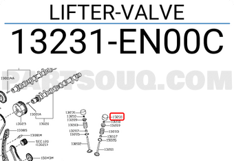 Nissan 13231EN00C LIFTER-VALVE
