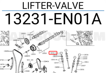 Nissan 13231EN01A LIFTER-VALVE