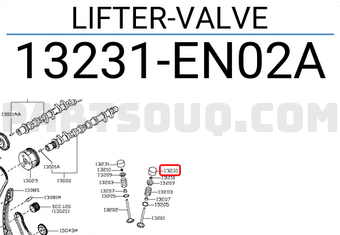 Nissan 13231EN02A LIFTER-VALVE