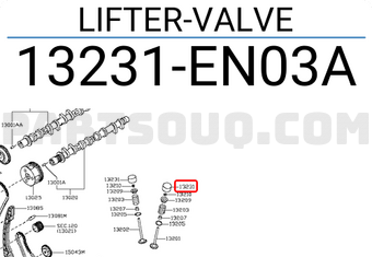 Nissan 13231EN03A LIFTER-VALVE