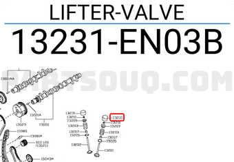 Nissan 13231EN03B LIFTER-VALVE